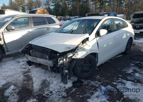 2019 Hyundai Ioniq Hybrid Blue из США, поврежденный, VIN KMHC65LC9KU164658